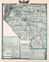 St. Clair County Map, Lebanon, Carlyle